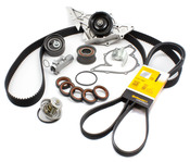 Audi VW Timing Belt Kit with Water Pump (13-Piece) - Contitech / Hepu AUDITBKIT9-OEM