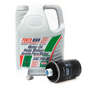 Audi VW 5W40 Synthetic Oil Change Kit 2.0T - Pentosin/Mann 5W40 SyntheticOIL20T-2