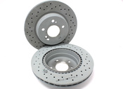 Mercedes Brake Rotor Upgrade Kit Rear - Genuine Mercedes SLVRARROW