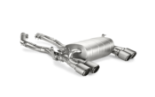 BMW Slip On Titanium Performance Exhaust With Titanium Tips - Akrapovic M-BM/T/8H-T
