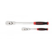 2 Pc. 1/4" & 3/8" Drive 120XP Dual Material Flex Head Teardrop Ratchet Set - Gearwrench 81204P