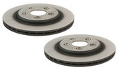 Jaguar Brake Disc Rotor Set - TRW JLM020802